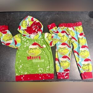 Merry Christmas Grinch Boutique Outfit Toddler 12-18 months